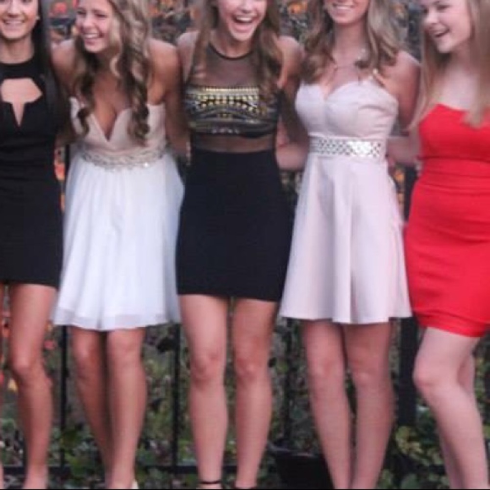 Mini black dress